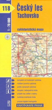 1: 70T(118)-Český les, Tachovsko (cyklomapa)