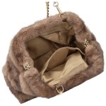 Stylová dámská plyšová crossbody kabelka Bateia, khaki