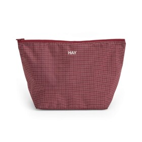 HAY Pouzdro Grid M Burgundy, červená barva