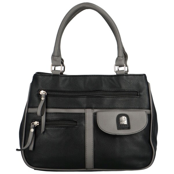 Moderní kabelka do ruky Tarantina, černo-šedá