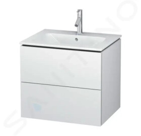 DURAVIT - L-Cube Umyvadlová skříňka 550x620x481 mm, 2 zásuvky, bílá mat LC624001818