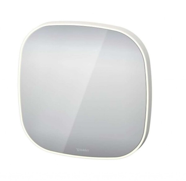 DURAVIT - Zencha Zrcadlo s LED osvětlením, 50x50x5 cm, matná bílá ZE7065000000000