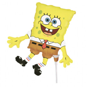 Foliový balónek na tyčce - tvar - Sponge Bob