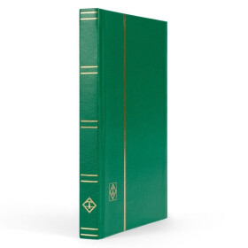 Sběratelský zásobník na známky, A5, 32 černých stran - zelený