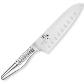 KAI Nůž Santoku Sekimagoroku Shoso 16,5 cm / Duté výbrusy / Nerezová ocel 5CR15MoV / 56 HRC / 134 g (AB-5157)