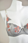 Podprsenka IDA PLUNGE 19158 - Mediolano šedo-bílá 65H