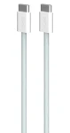 Puro Fabrik FABK4 světle modrá / Datový kabel USB-C na USB-C / 60 W / 1,5 m
