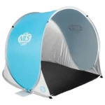 NILS Camp NC3173 modro-šedý / Samorozkládací plážový stan / 110 x 140 x 110 cm / Vodní sloupec: 1000 mm (5907695593204)