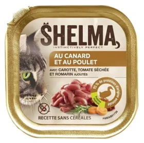 Shelma Duck and Chicken Paté 100 g / Vlhké krmivo pro kočky / kachna a kuře / bez obilovin