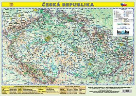 Česká republika mapa A3 lamino