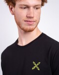 Tričko Montura Pencil Logo T-Shirt 9047 BLACK/VERDE LIME