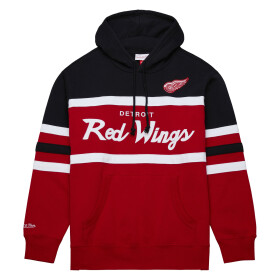 Mitchell & Ness Pánská mikina Detroit Red Wings NHL Head Coach Hoodie červená Velikost: L