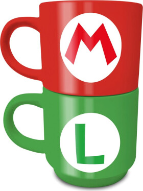 Super Mario Set hrnků 2x280 ml - Mario a Luigi - EPEE