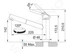 FRANKE - Orbit Dřezová baterie FC 3149.031, s vytahovací koncovkou, chrom 115.0623.149
