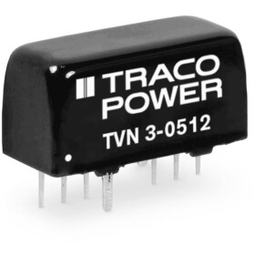 TracoPower TVN 3-1222 DC/DC měnič napětí do DPS 12 V/DC 125 mA 3 W Počet výstupů: 2 x Obsah 10 ks