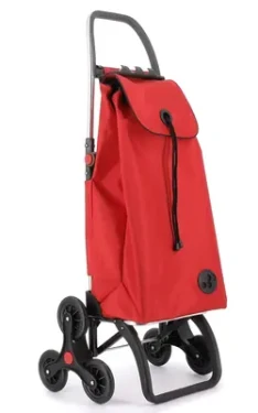 Rolser I-Max MF 6 Logic červená / Nákupní taška s kolečky do schodů / 6 koleček / 43 l / do 50 kg