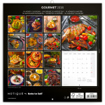 Nástěnný poznámkový kalendář 2026 NOTIQUE - Gourmet, 30 x 30 cm