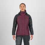 KARPOS Alagna Down W Jacket, Crimson/Woodl.Gray velikost: M