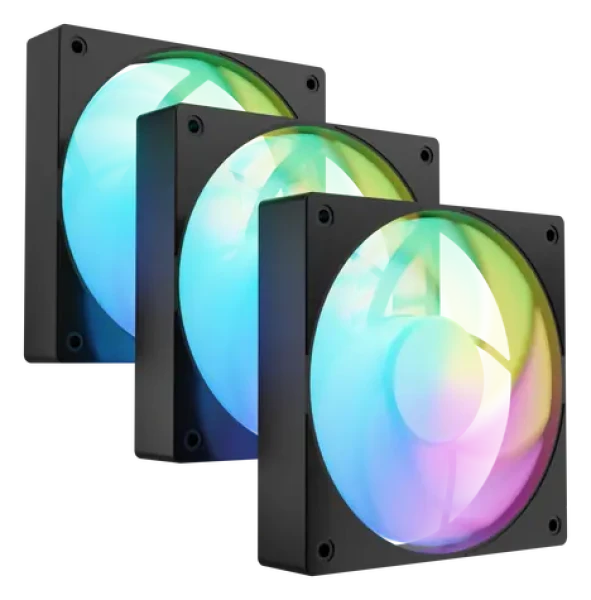 Fury SAI S12 ARGB PWM černá 3 ks / Ventilátor / 120 mm / ARGB / PWM (NGF-2412)