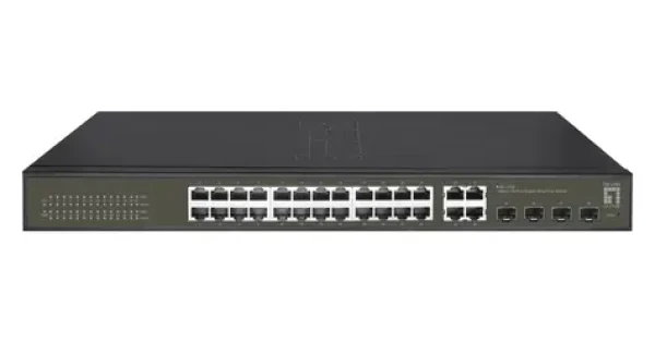 LevelOne Hilbert GES-2128 / Switch / 24x GE / 4x SFP Combo / 19" / Smart L2 (GES-2128)