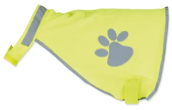 TRIXIE Reflexní bezpečnostní vesta žlutá XS / Vesta pro psy / Reflexní prvky / Krk 22-32 cm / Pas 34-40 cm (G14-30080)