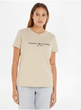 Béžové dámské tričko Tommy Hilfiger dámské