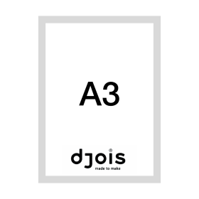 Djois Magneto LEAN, A3, šedý, 10 ks