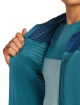ICEBREAKER Mens 300 RealFleece Descender LS Zip Hood, Topaz/Atlantis/Cb (vzorek) velikost: M