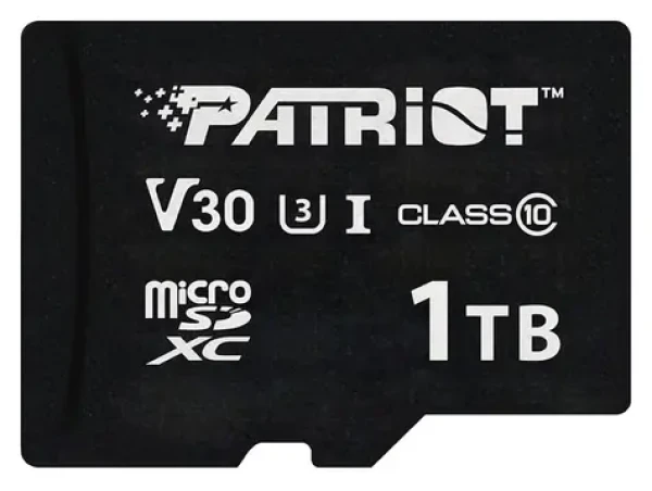 Patriot VX Series 1 TB / Paměťová karta microSDXC / UHS-I U3 V30 / Class 10 / čtení: 90 MB/s / zápis: 80 MB/s (PSF1TBVX31MCX)
