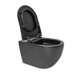 Wc s prkénkem softclose závěsné VitrA S60 černá mat zadní odpad 7510-083-6319 7510-083-6319