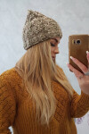 Dámská čepice Eliza K205 cappuccino+light khaki UNI
