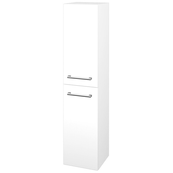 Dřevojas - Vysoká skříň DOS SVD2 35 - N01 Bílá lesk / Úchytka T03 / N01 Bílá lesk / Pravé 140809CP