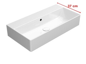 GSI - KUBE X keramické umyvadlo 70x37cm, bez otvoru, bílá ExtraGlaze 9455011