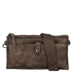 Stylová dámská crossbody kabelka Dina, tmavě hnědá