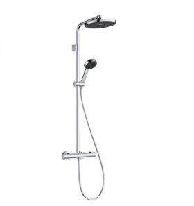 HANSGROHE - Activera S Sprchový set s termostatem, průměr 24 cm, 2 proudy, EcoSmart, chrom 28078000