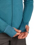 ICEBREAKER Mens 300 RealFleece Descender LS Zip Hood, Topaz/Atlantis/Cb (vzorek) velikost: M