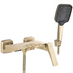REA - Vanová nástěnná baterie Joe Brush Gold REA-B8992