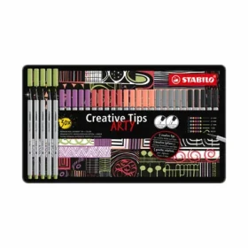 STABILO® Creative Tips - ARTY - 30 ks sada v plechu - PASTEL - 6 různých barev (89/30-6-2-20)