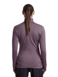 ICEBREAKER Wmns Merino 260 Quantum IV LS Zip, Grey Plum velikost: L
