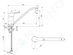 IDEAL STANDARD - Cerabase Dřezová baterie, BlueStart, chrom BD432AA