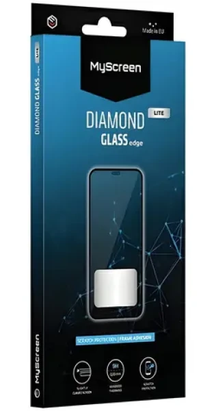 MyScreen Diamond Glass Edge Lite FG Xiaomi Poco C61 černá / Tvrzené sklo / Full Glue / 9H / 0,33 mm (MD8326 DGLFG)