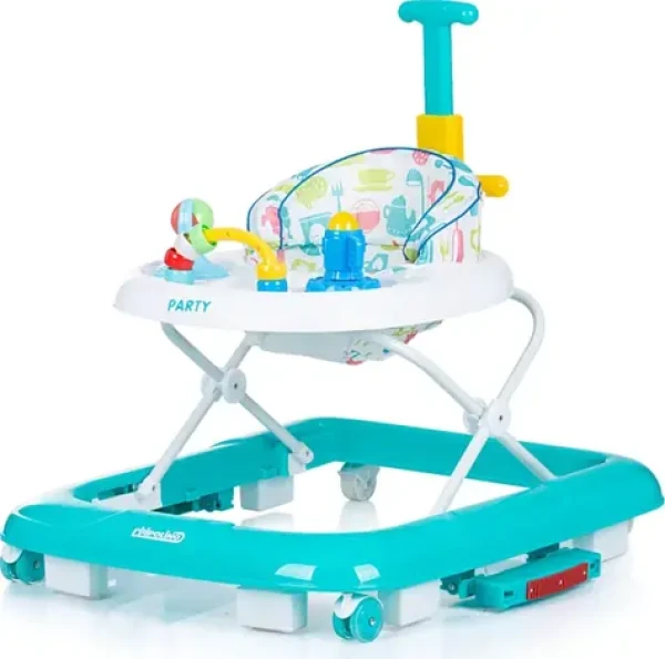 CHIPOLINO Chodítko Party 4v1 Mint / od 6 měsíců / do 12 kg (149751)