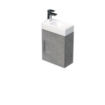 Koupelnová skříňka s umyvadlem SAT Cube Way 40x47,5x20 cm beton mat CUBE320401DBE CUBE320401DBE