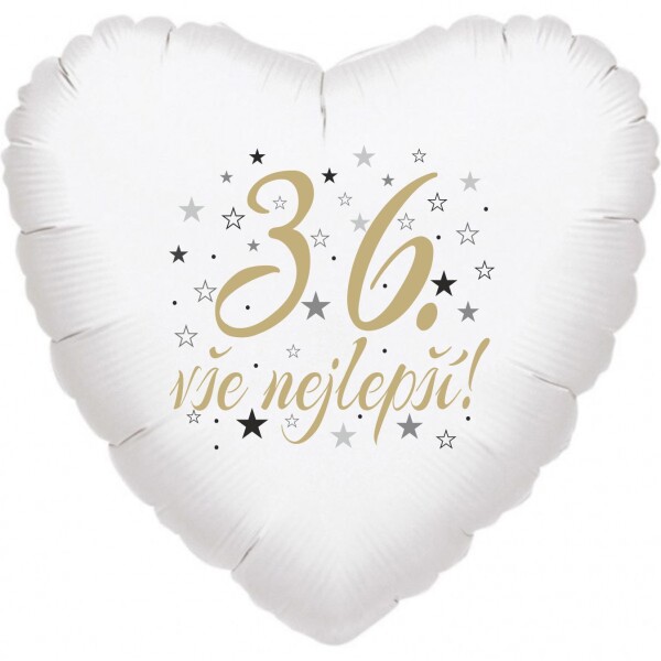 36. narozeniny balónek srdce Balonky.cz 36. narozeniny balónek srdce Balonky.cz