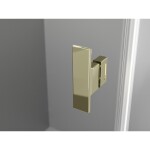 MEXEN/S - Mist H Duo sprchový kout dveře křídlové 70 x 80, transparent, zlato - 8A5-080L-070P-50-00 8A5-070L-080P-50-00