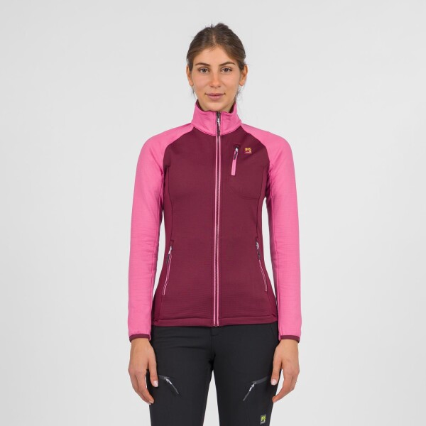 KARPOS Odle Evo W Full Zip Fleece, Crimson/Pink Power velikost: S