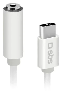 SBS bílá / Adaptér / USB-C - Jack 3,5 mm female
