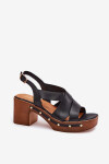 Sandály na podpatku model 214744 Step in style 40