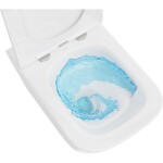 MEXEN/S - Teo Závěsná WC mísa Rimless Tornado včetně sedátka s slow slim, duroplast, bílá lesk 30850600T