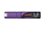 Křídový popisovač UNI - PWE-8K UNI Chalk Marker, 8 mm, fialový